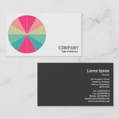 ラウンドフォト – カラーセグメント01 名刺 (正面/裏面)