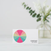 ラウンドフォト – カラーセグメント01 名刺 (スタンド正面)