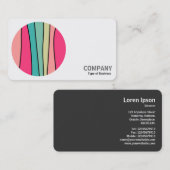 ラウンドフォト – ラウンドカラー抽象芸術160422(01) 名刺 (正面/裏面)