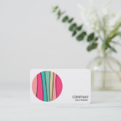 ラウンドフォト – ラウンドカラー抽象芸術160422(01) 名刺 (スタンド正面)