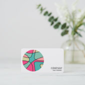 ラウンドフォト – ラウンドカラー抽象芸術160422(04) 名刺 (スタンド正面)