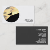 ラウンドフォト – 屋根のカモメ 名刺 (正面/裏面)