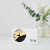 ラウンドフォト – 屋根のカモメ 名刺 (スタンド正面)