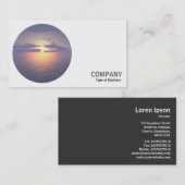 ラウンドフォト – 日の出/日の入 名刺 (正面/裏面)