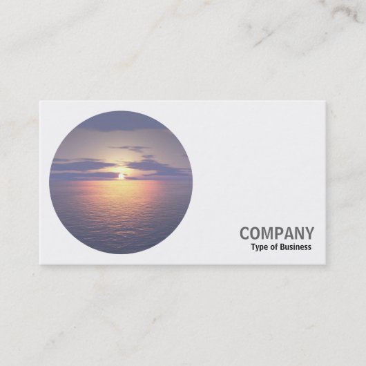 ラウンドフォト – 日の出/日の入 名刺 (正面)