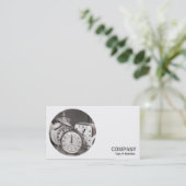 ラウンドフォト – 目覚まし時計 名刺 (スタンド正面)