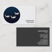 ラウンドフォト – Emden Geese 名刺 (正面/裏面)