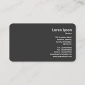 ラウンドフォト – Honey Bee on a Michaelmasデイジー 名刺 (裏面)