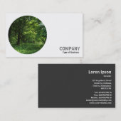 ラウンドフォト – Woodland 名刺 (正面/裏面)