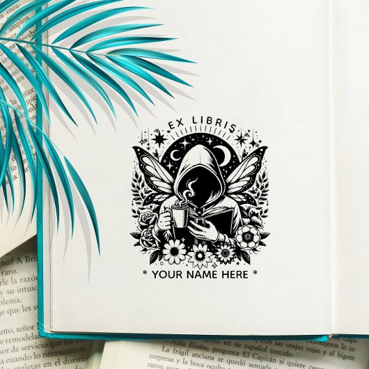 ラウンドフローラファンタジーバタフライexライブラススタンプ ラバースタンプ