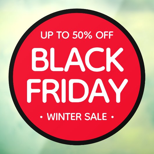 ラウンドブラックフライデーシンプルプロフェッショナルモダン販売 ウィンドウサイン (シート3)