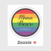 ラウンドプライドフラッグビニールステッカー シール (シート)