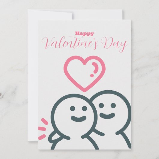 ラウンドヘッドのバレンタインデー シーズンカード (正面)