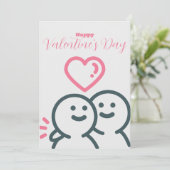 ラウンドヘッドのバレンタインデー シーズンカード (スタンド正面)