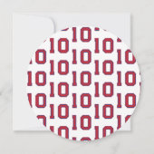 ラウンドベースボールゲームをテーマにした子10代のどもの誕生日パーティー サンキューカード (裏面)