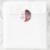 ラウンドベースボールゲームをテーマにした子10代のどもの誕生日パーティー ラウンドシール (バッグ)