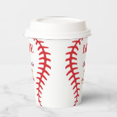 ラウンドベースボールゲームをテーマにした子10代のどもの誕生日パーティー 紙コップ (左)