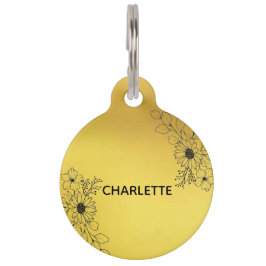 ラウンドペットタグ ペット　ネームタグ