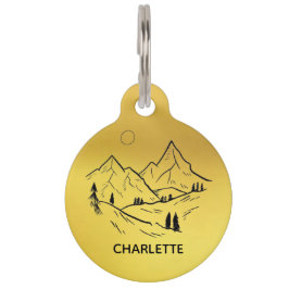 ラウンドペットタグ ペット　ネームタグ