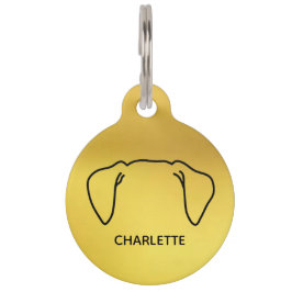 ラウンドペットタグ ペット　ネームタグ