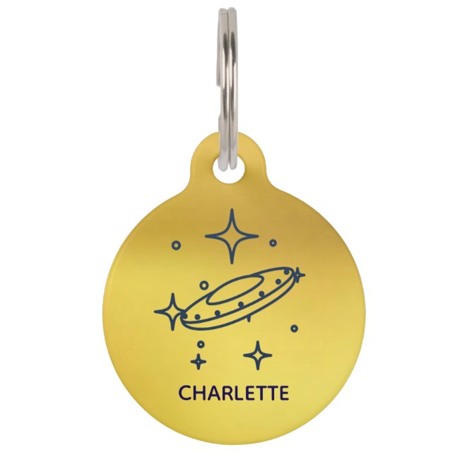 ラウンドペットタグ ペット　ネームタグ (正面)