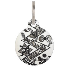 ラウンドペットタグ