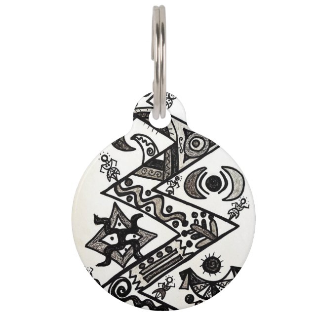 ラウンドペットタグ ペット　ネームタグ (正面)