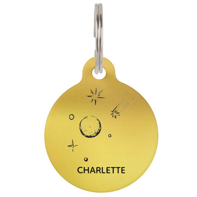 ラウンドペットタグ ペット　ネームタグ (正面)