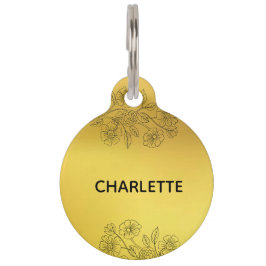 ラウンドペットタグ ペット　ネームタグ