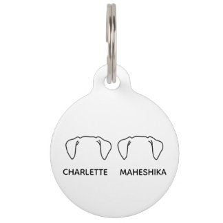 ラウンドペットタグ ペット　ネームタグ