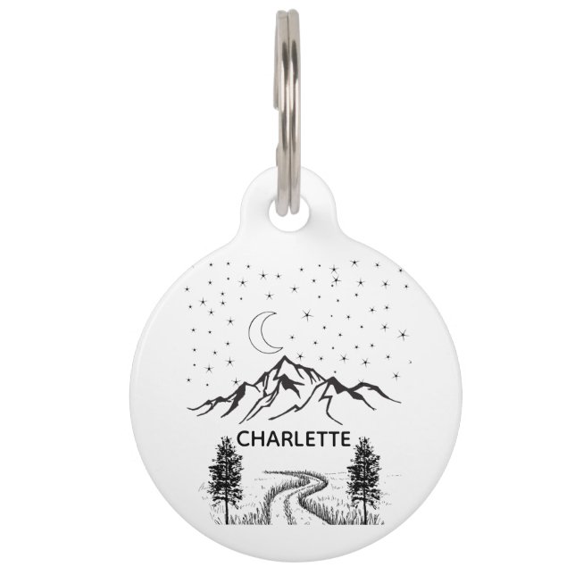 ラウンドペットタグ ペット　ネームタグ (正面)