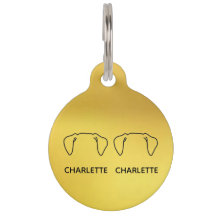 ラウンドペットタグ