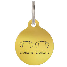 ラウンドペットタグ ペット　ネームタグ