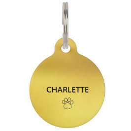 ラウンドペットタグ ペット　ネームタグ