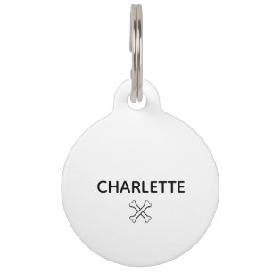 ラウンドペットタグ ペット　ネームタグ