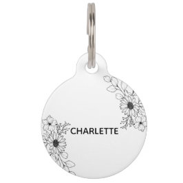 ラウンドペットタグ ペット　ネームタグ