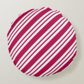 ラウンドペパーミントクリスマスキャンディホリデーピロー ラウンドクッション (裏面)