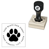 ラウンドペモダンットラバーポープリント差出人住所 ラバースタンプ (押印)