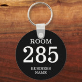 ラウンドホテルルームのキーチェーカスタムンと電話番号 キーホルダー (裏面)
