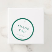 ラウンドホワイトとエメラルドグリーンありがとう フェイバータグ (インサイチュ)