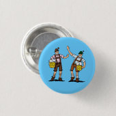 ラウンドボタンレダーホセンバブルアンズビール 缶バッジ (正面&裏面)
