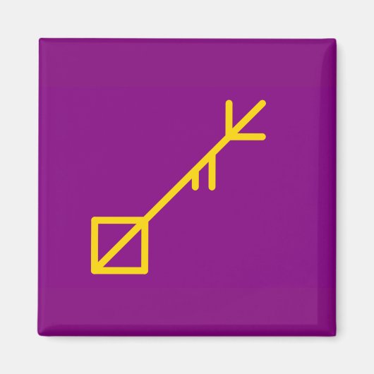 ラウンドボタン、小1 1/4インチSessrumnir島 マグネット (正面)