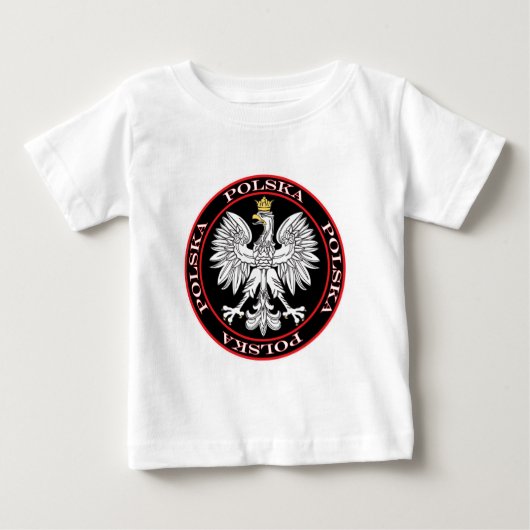 ラウンドポルスカイーグル ベビーTシャツ (正面)