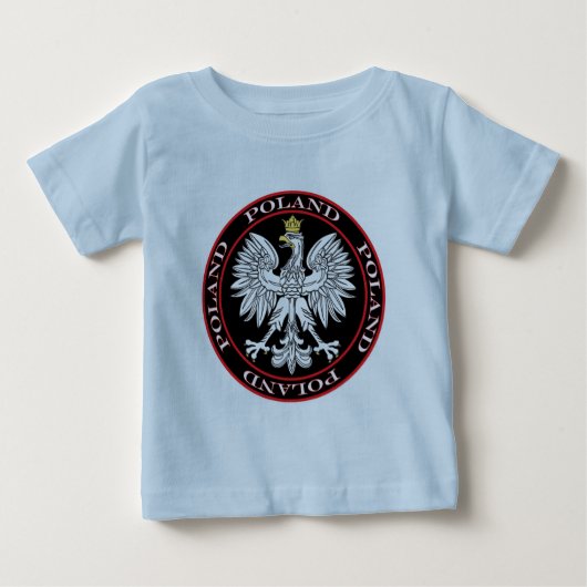ラウンドポーランドイーグル ベビーTシャツ (正面)
