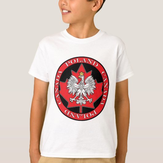 ラウンドポーランドカナダリーフ Tシャツ (正面)