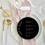 ラウンドミニマ結婚リストゲストプレイス&メニューカード メニュー