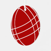 ラウンドメタルボッチェボールクリスマスツリーオーナメント メタルオーナメント (正面左)