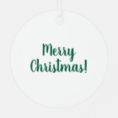 ラウンドメタルボッチェボールクリスマスツリーオーナメント メタルオーナメント (裏面)