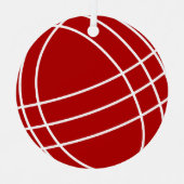 ラウンドメタルボッチェボールクリスマスツリーオーナメント メタルオーナメント (正面)