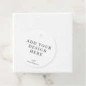 ラウンドメッセージカード印刷 フェイバータグ (インサイチュ)